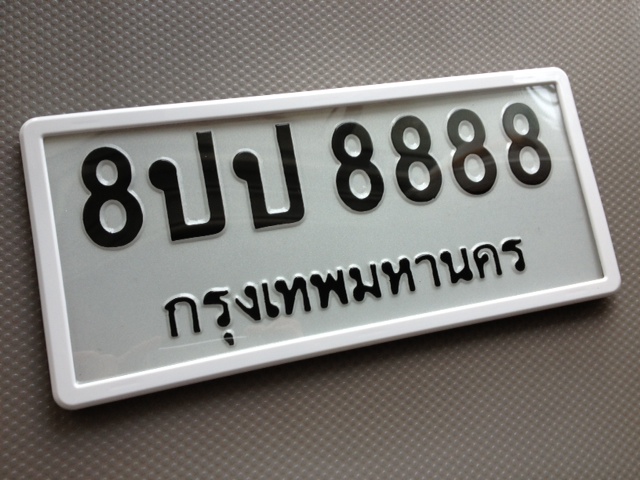 Car License Plate Flame